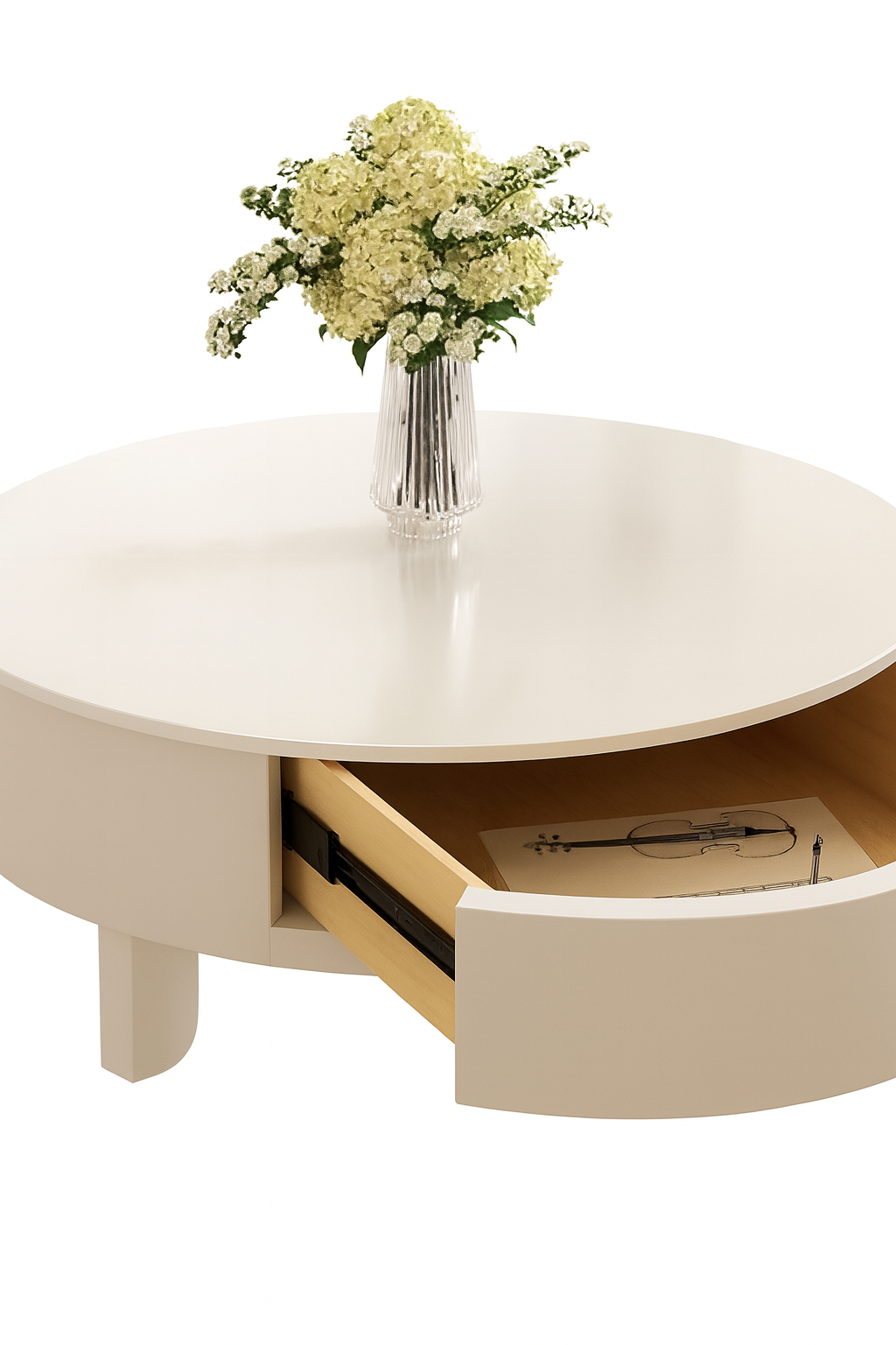 Exquisite White Coffee Table for Elegant Living Spaces