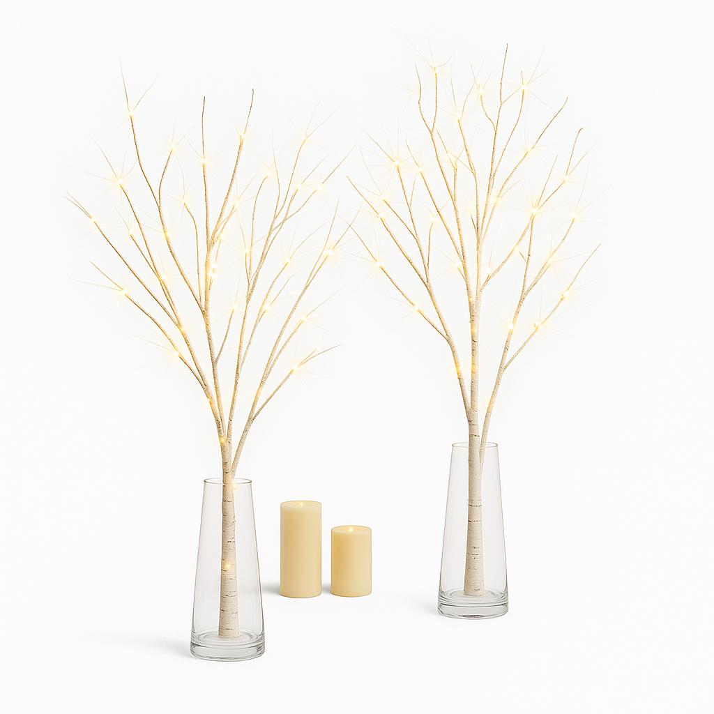 Elegant Birch LED Branch Lights for Exquisite Home Decor