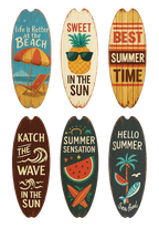 Vintage Surfboard Wooden Wall Sign – Ocean Beach Decor