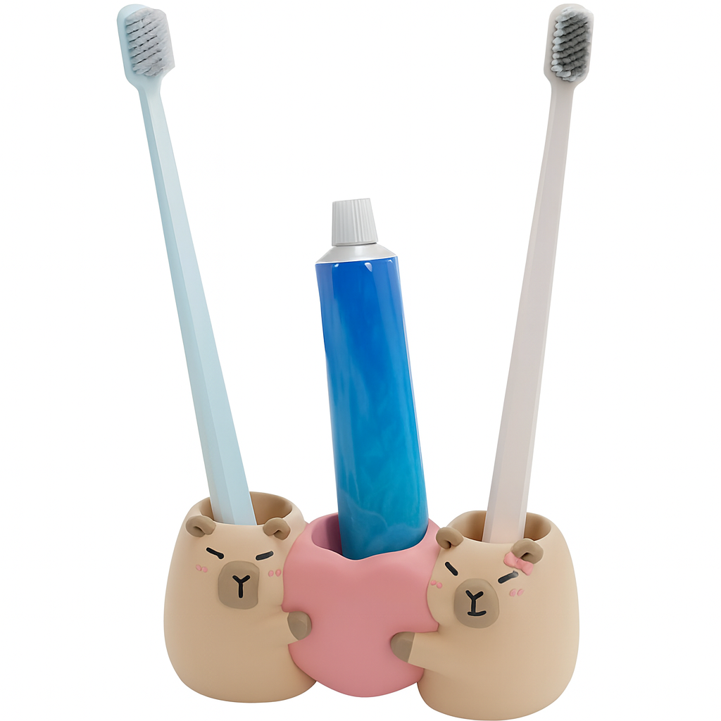 Charming Capybara Electric Toothbrush Holder for Families