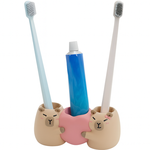 Charming Capybara Electric Toothbrush Holder for Families