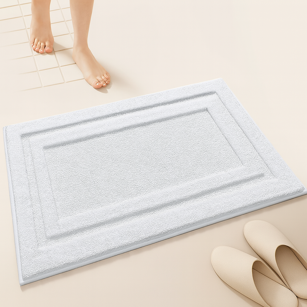 Luxury Microfiber Bath Mat - Superior Water Absorption & Anti-Slip