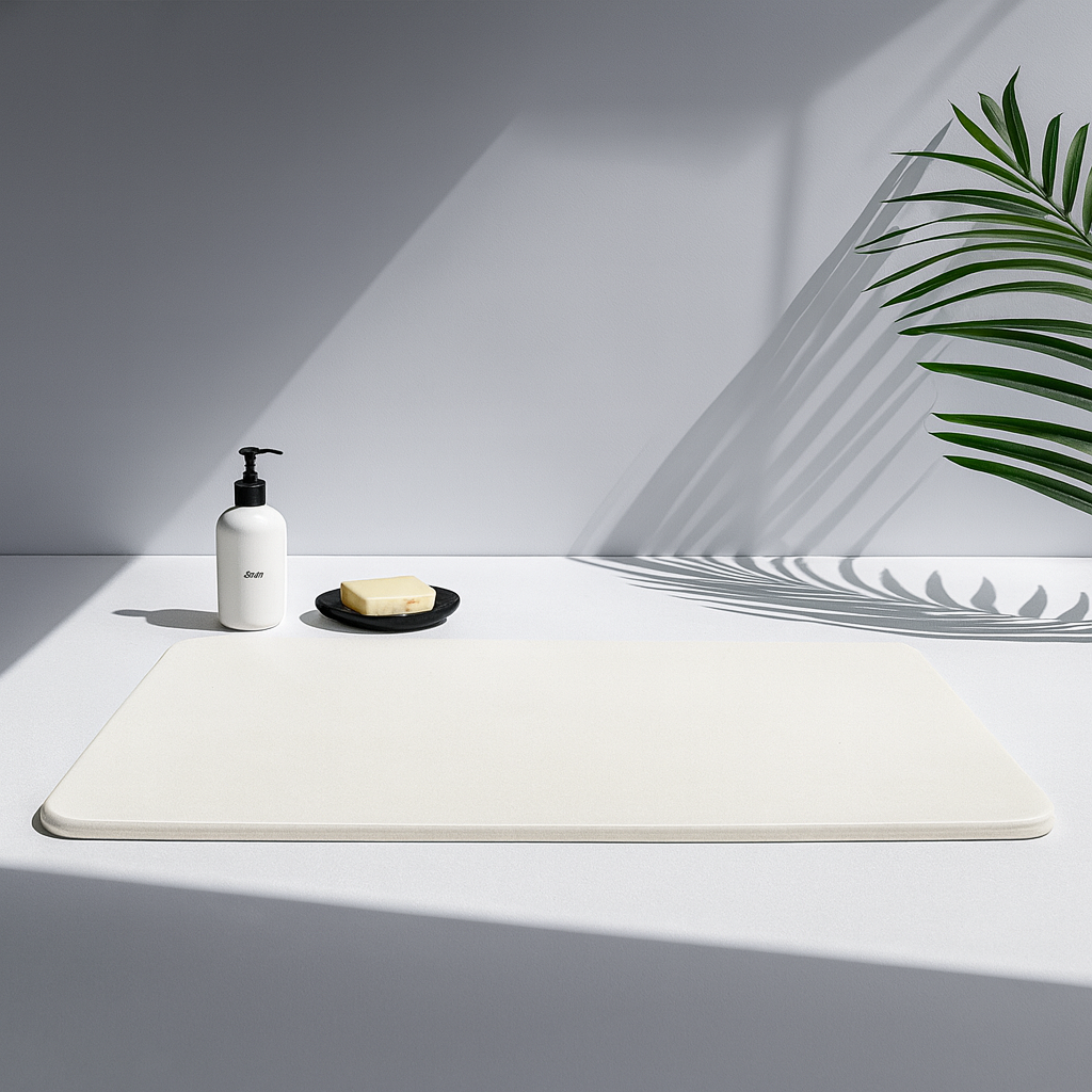 Luxurious Diatomaceous Stone Bath Mat - Ultra-Absorbent & Eco-Friendly