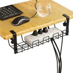 Elegant Under-Desk Metal Cable Organizer