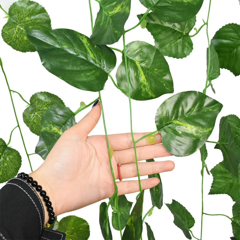 Elegant Silk Ivy Vine with LED Lights for Home Décor