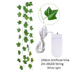 Elegant Silk Ivy Vine with LED Lights for Home Décor