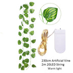 Elegant Silk Ivy Vine with LED Lights for Home Décor