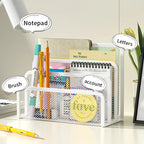 Elegant Metal Mesh Desk Organizer - Streamline Your Workspace