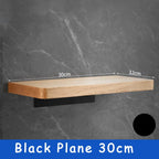 Elegant Wall-Mounted Wooden Bathroom Shelf