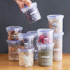 Premium Transparent Kitchen Food Storage Set - Moisture-Proof & Large Capacity