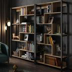 Elegant Modern Bookcase with Adjustable Shelves