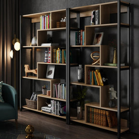 Elegant Modern Bookcase with Adjustable Shelves