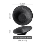 Elegant Oblique Ceramic Dining Bowl