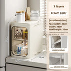 Elegant Narrow Bathroom Storage Cabinet with Wheels