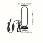 Elegant LED Ring Lamp with Three-Color Dimming