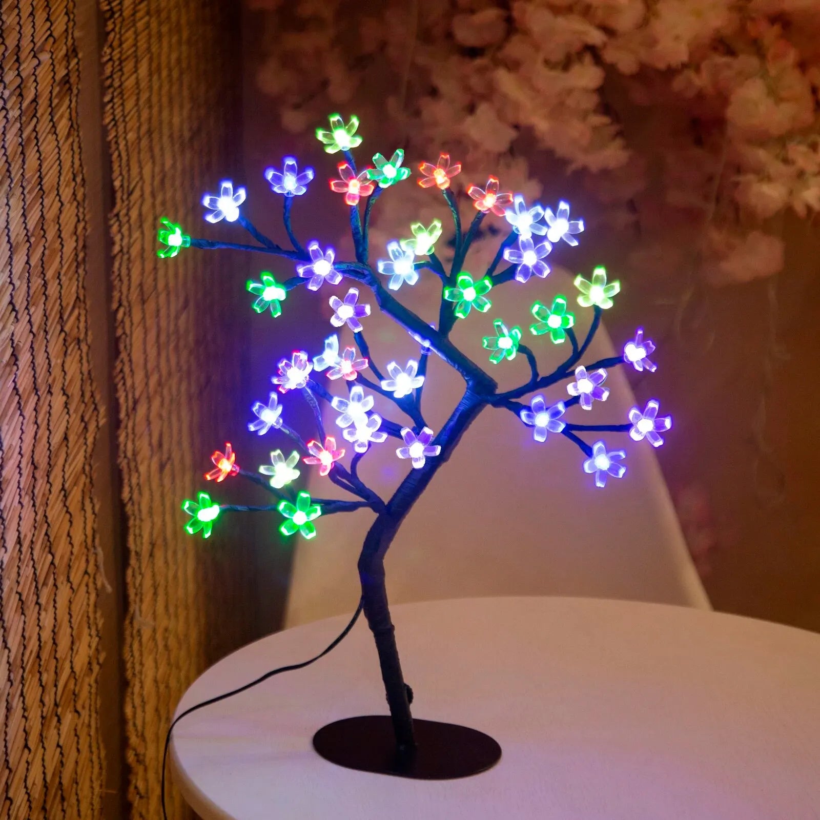 Enchanting Cherry Blossom LED Bonsai Lamp