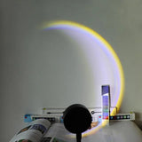Enchanting USB Sunset Lamp - Transform Your Space with Radiant Colors