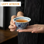 Exquisite Blue and White Porcelain Teacup - Masterpiece Ceramic