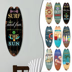 Vintage Surfboard Wooden Wall Sign – Ocean Beach Decor