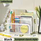 Elegant Metal Mesh Desk Organizer - Streamline Your Workspace