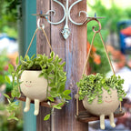 Charming Resin Swing Planter for Home & Garden