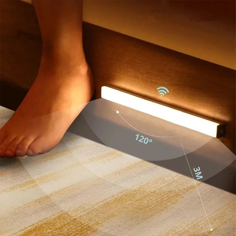 Wireless LED Motion Sensor Night Light - USB Rechargeable
