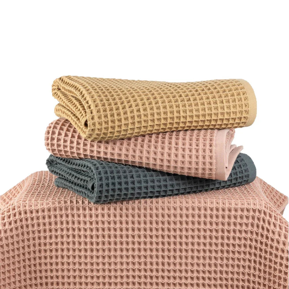 Luxurious 100% Cotton Waffle Bath Towel - Extra Large & Absorbent