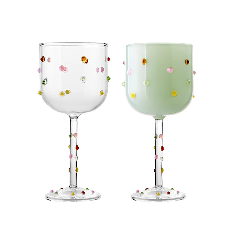 Exquisite Colored Wine Glasses - Lead-Free Elegance