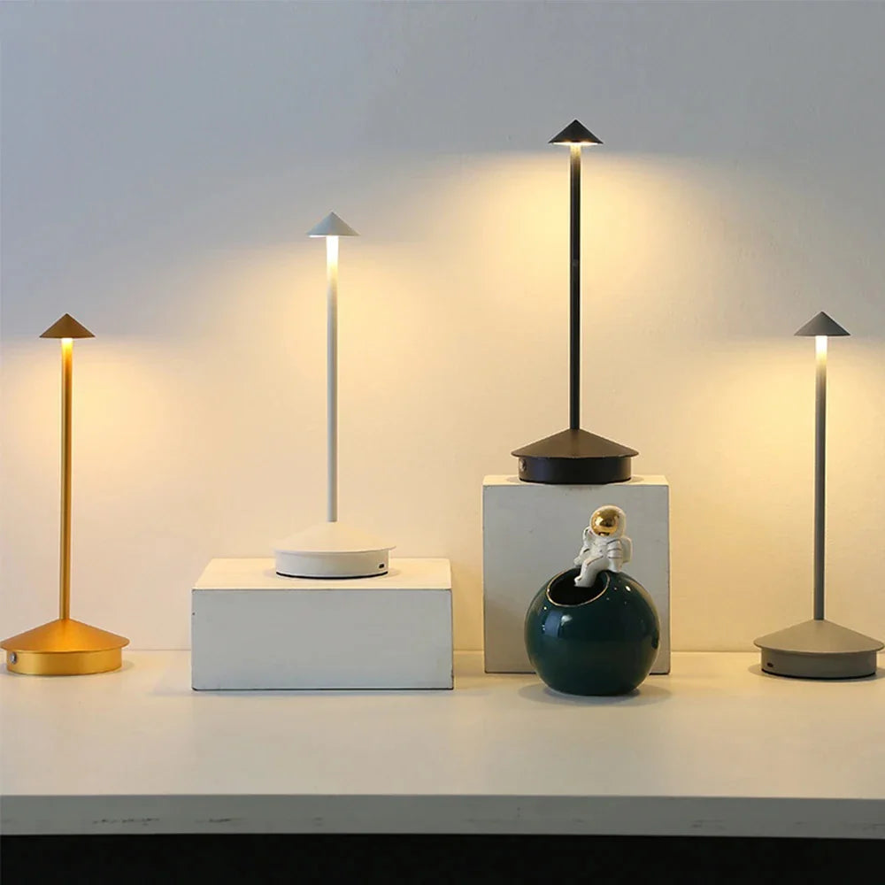 Elegant Rechargeable LED Table Lamp with Touch Sensor