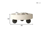 Elegant Cream Coffee Table with Storage Drawers