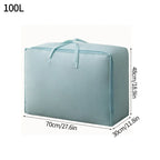 Large Capacity Clothes Storage Bag Waterproof Cabinet Wardrobe Organizer Quilt Pillow Blanket Organizer Dustproof Bedding Storag