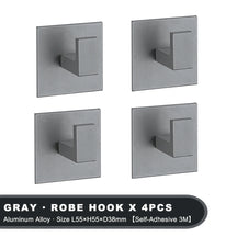 Black Self-Adhesive Wall Hooks For Hanging Keys Clothes Hanger Door 3M Robe Hook Coat Rack Towel Holder Bathroom Accessories
