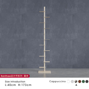 Nordic Minimalist Vertical Metal Bookcase for Children