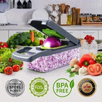 Household multi-function chopper slicing, shredding and dicing fast chopper 14/16-piece set chopper is suitable for the kitchen