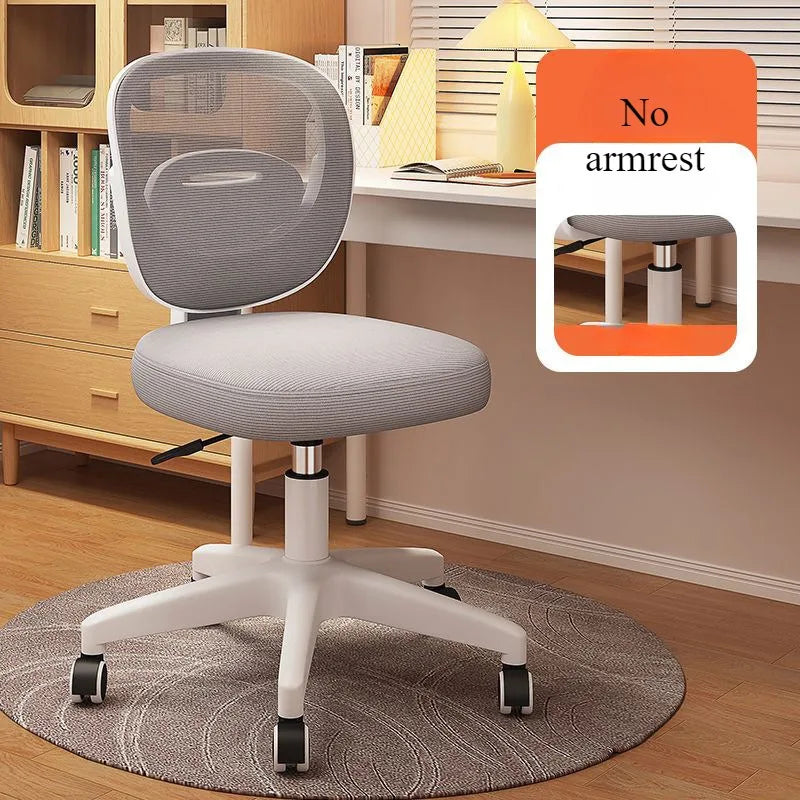 Elegant Ergonomic Swivel Chair with Adjustable Armrests