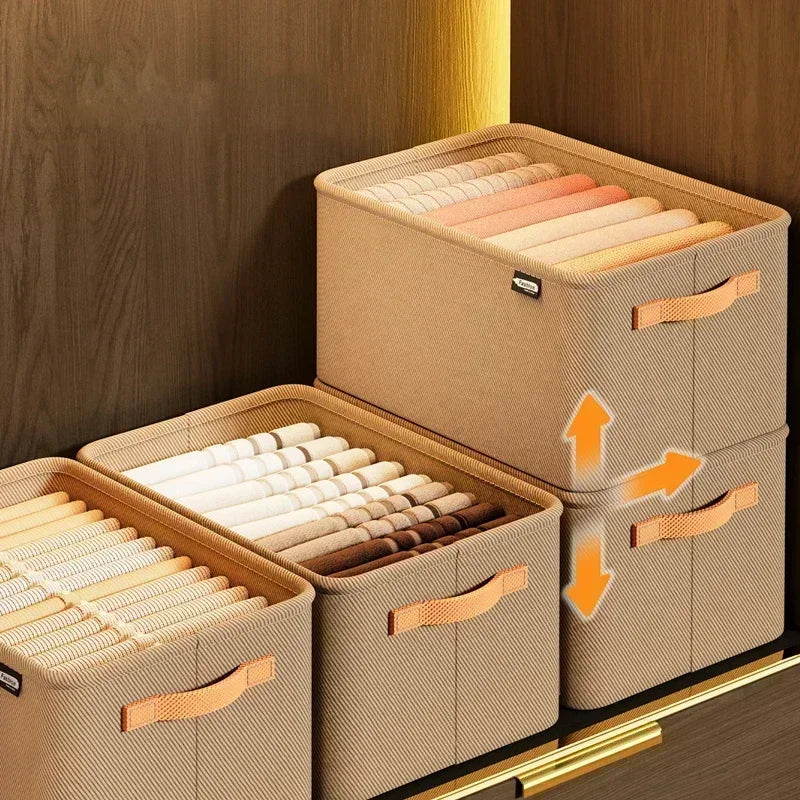Wardrobe Organizer Box for Storage in The Closet Underwear Drawers Storage Bedroom Cabinet Socks Bra Storage Pants Organizer