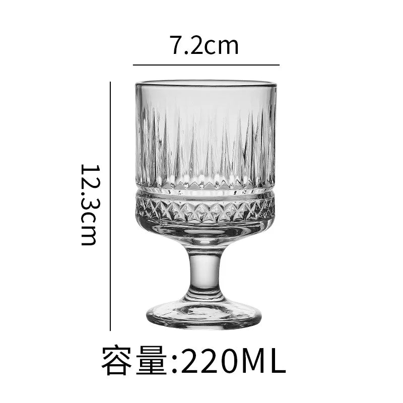 Exquisite Vintage Sunflower Relief Glassware
