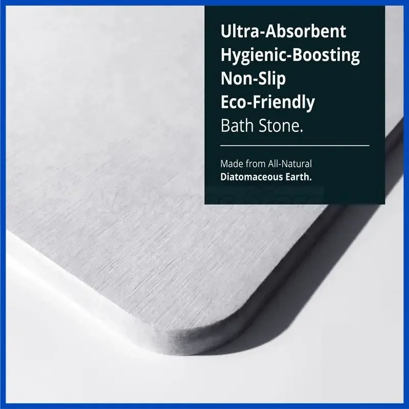 Luxurious Diatomaceous Stone Bath Mat - Ultra-Absorbent & Eco-Friendly