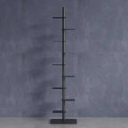 Nordic Minimalist Vertical Metal Bookcase for Children