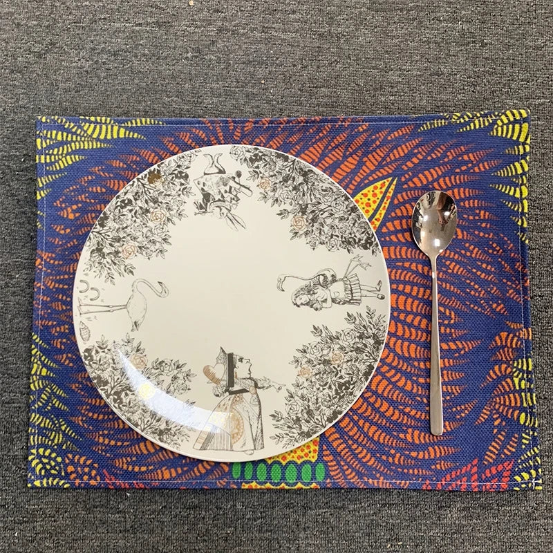 Exquisite Hand-Painted Alice in Wonderland Ceramic Plate