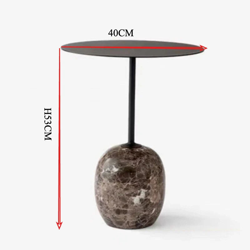 Elegant Marble Round Coffee Table