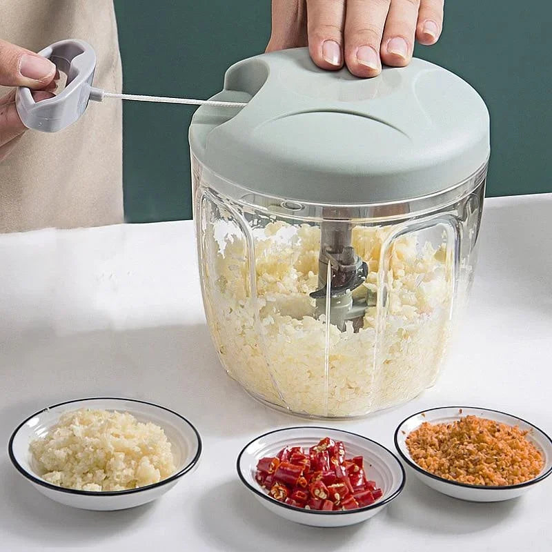 Effortless Manual Garlic & Vegetable Chopper