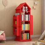 Enchanting 360° Rotating Children's Wooden Bookshelf