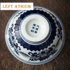Exquisite Blue and White Porcelain Teacup - Masterpiece Ceramic