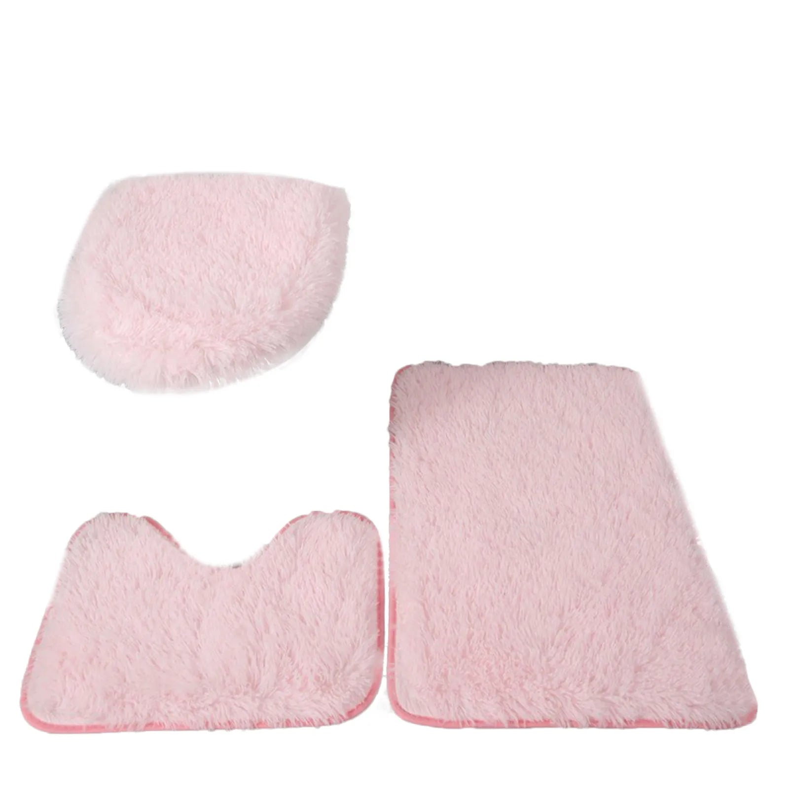 Luxurious Fluffy Bathroom Mat Set - Comfort and Style
