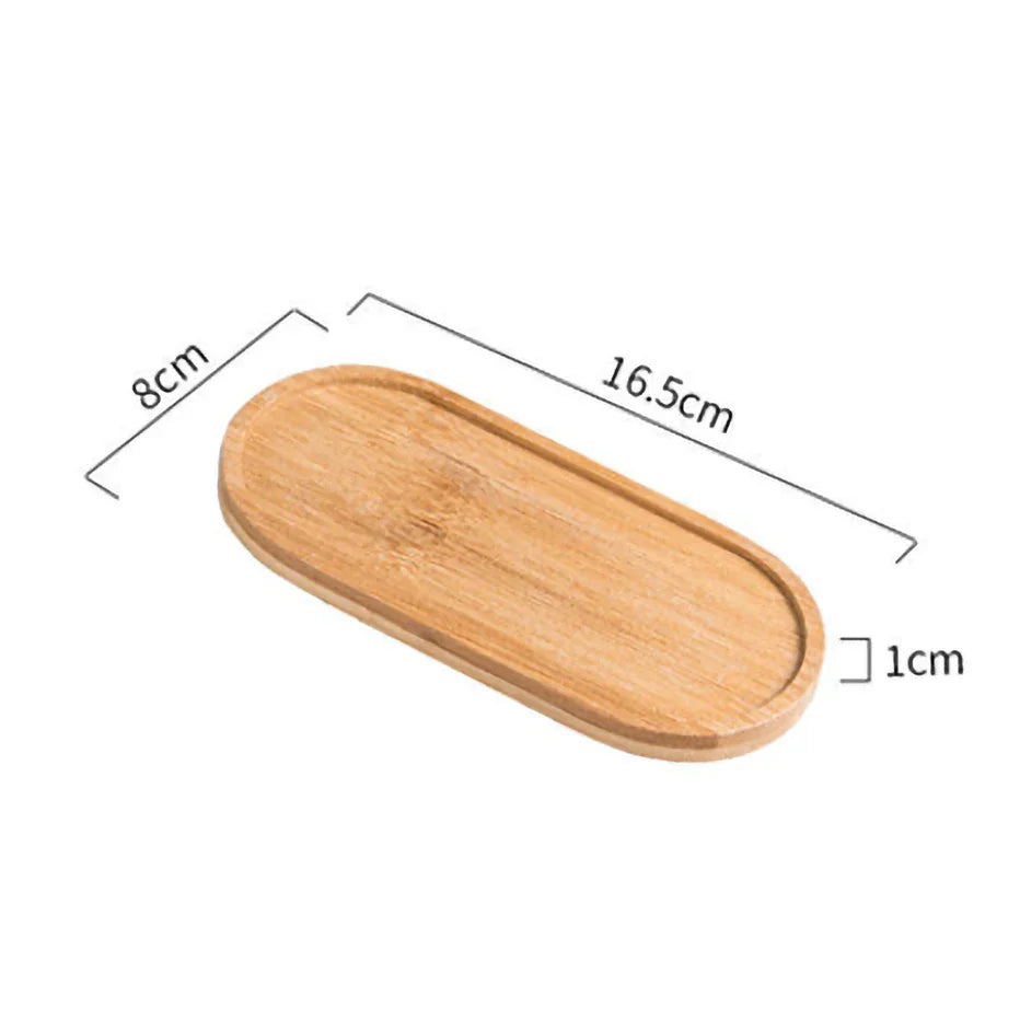 Elegant Amber Soap Dispenser Set with Bamboo Accents