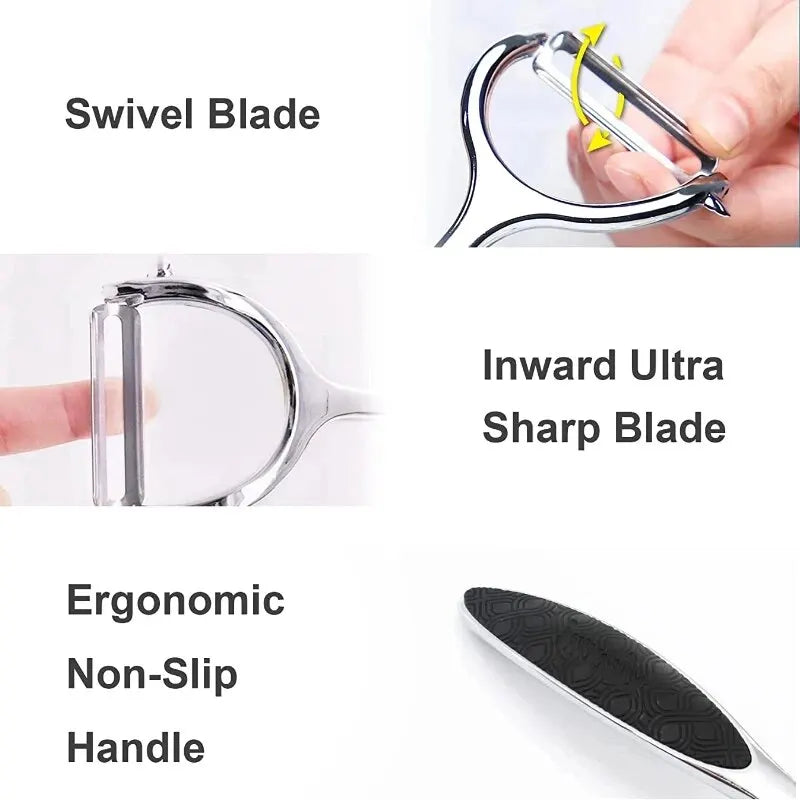 Elegant Stainless Steel Vegetable Peeler - Effortless Precision
