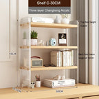 Elegant Acrylic Desktop Organizer - Maximize Your Space