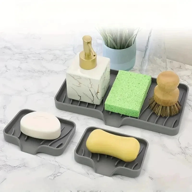 Elegant Silicone Sink Tray - Ultimate Kitchen Organizer