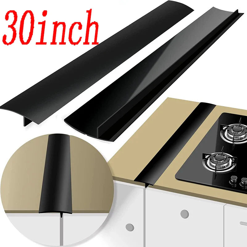 Stove Counter Gap Cover Kitchen Silicone Heat Resistant Mat Gas Stove Protector Slit Cleaning Pad Oil Dust Seal Cooker Cover